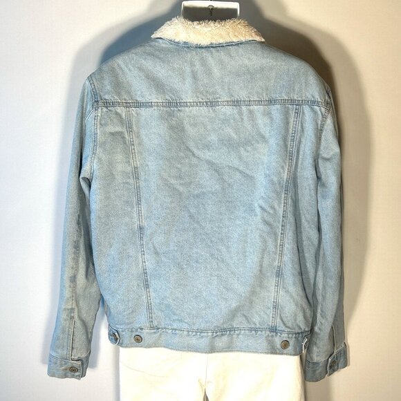 Sunrise Kingdom SZ L Denim jean jacket Sherpa Essential Western Timeless Ranch - Picture 7 of 10